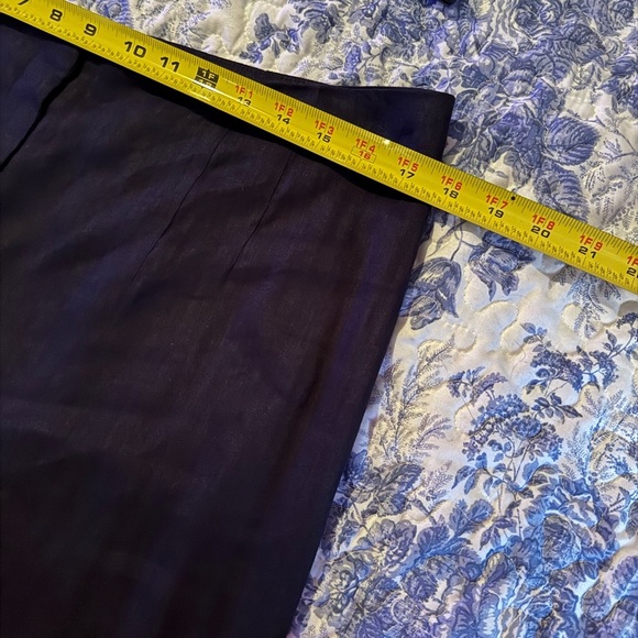 Antonio Melani  Navy Linen Women's Black Tailored Pants - Picture 3 of 6